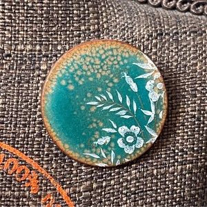 Circular Floral Brooch